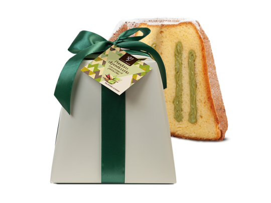 Pandoro Crema Pistacchio di Pasticceria incartato a mano 750 g | Bennati